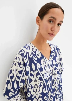 Hot Tunika-Kleid aus fließender Viskose Damen Bekleidung·Pullover & Strickjacken|Kleider