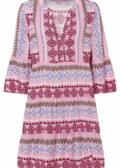 Damen bonprix Nachhaltigere Materialien|Kleider|Tunika-Kleid aus fließender Viskose