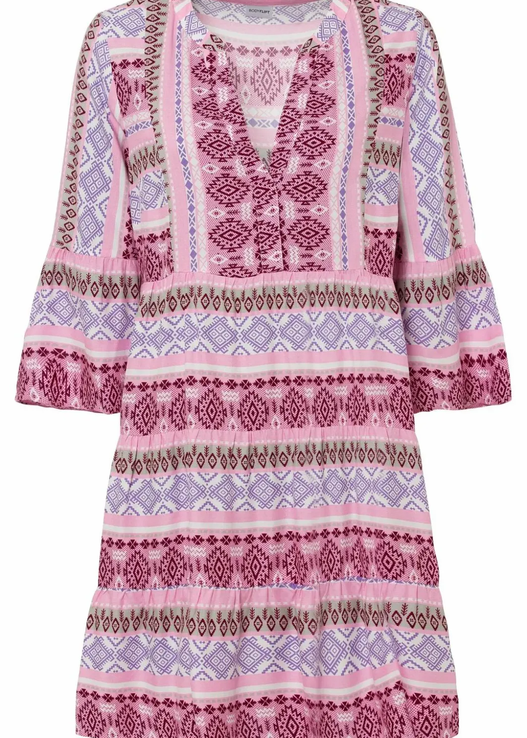 Damen bonprix Nachhaltigere Materialien|Kleider|Tunika-Kleid aus fließender Viskose