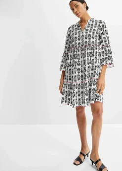 Damen bonprix Bekleidung·Pullover & Strickjacken|Kleider|Tunika-Kleid aus fließender Viskose