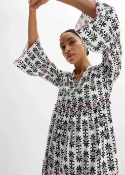 Damen bonprix Bekleidung·Pullover & Strickjacken|Kleider|Tunika-Kleid aus fließender Viskose