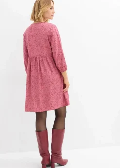 Tunika-Kleid aus fließender Vikose Damen Bekleidung·Pullover & Strickjacken|Kleider