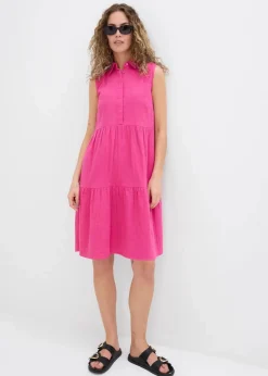 Hot Tunika-Kleid aus luftigem Musselin Damen Kleider|Bekleidung·Pullover & Strickjacken