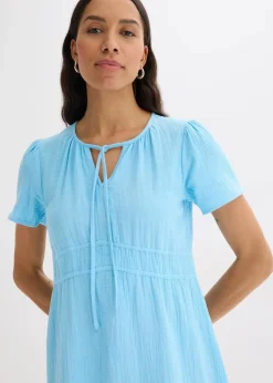 Damen bonprix Kleider|Bekleidung·Pullover & Strickjacken|Tunika-Kleid aus Musselin