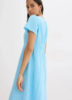 Damen bonprix Kleider|Bekleidung·Pullover & Strickjacken|Tunika-Kleid aus Musselin