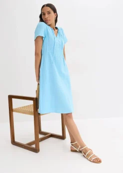 Damen bonprix Kleider|Bekleidung·Pullover & Strickjacken|Tunika-Kleid aus Musselin