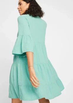 Damen bonprix Bekleidung·Pullover & Strickjacken|Kleider|Tunika-Kleid aus reiner Baumwolle