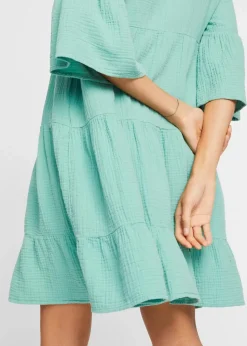 Damen bonprix Bekleidung·Pullover & Strickjacken|Kleider|Tunika-Kleid aus reiner Baumwolle