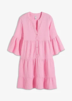 Outlet Tunika-Kleid aus reiner Baumwolle Damen Kleider|Bekleidung·Pullover & Strickjacken