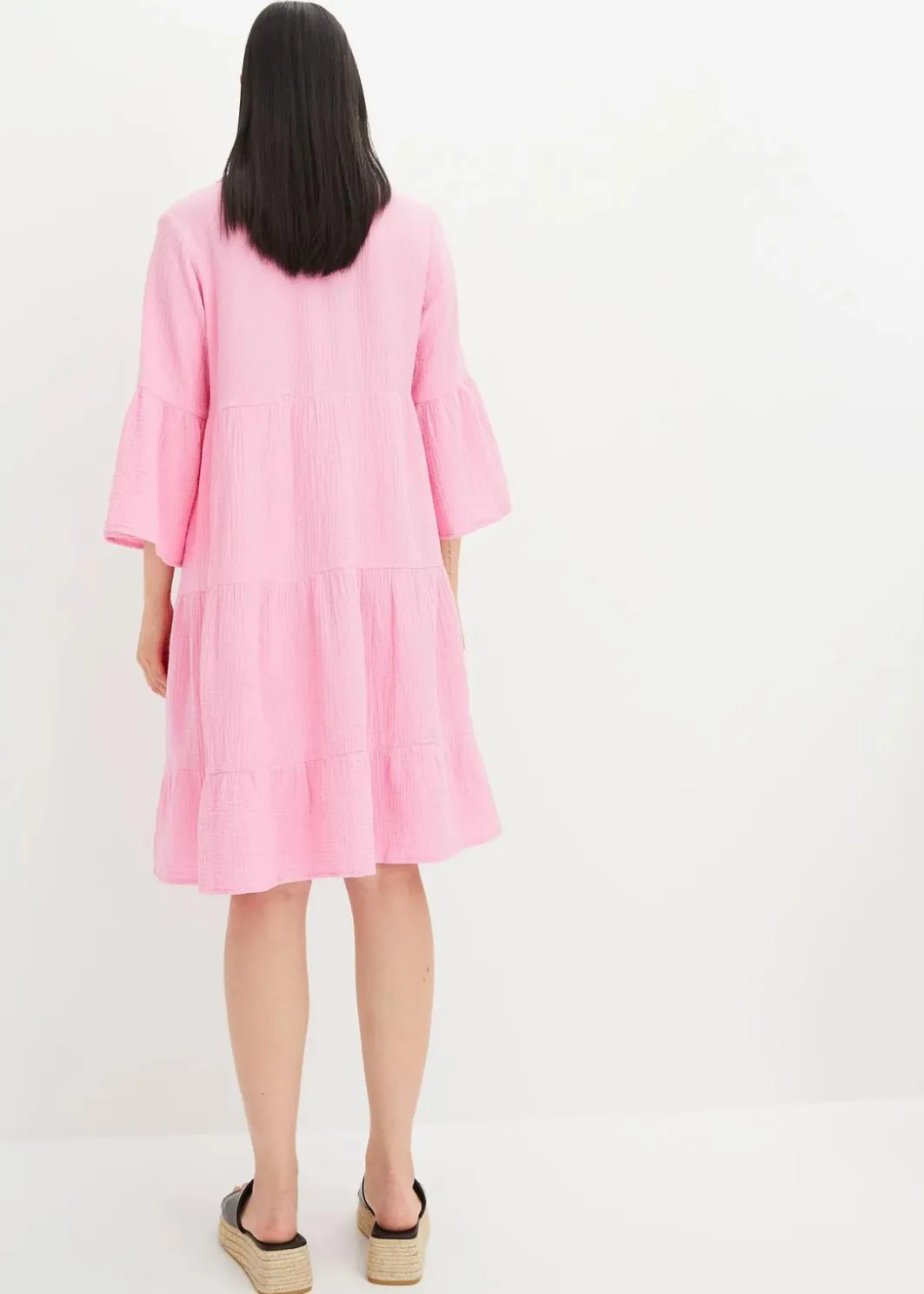 Outlet Tunika-Kleid aus reiner Baumwolle Damen Kleider|Bekleidung·Pullover & Strickjacken