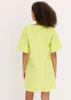 Damen bonprix Kleider|Bekleidung·Pullover & Strickjacken|Tunika-Kleid aus reiner Bio-Baumwolle