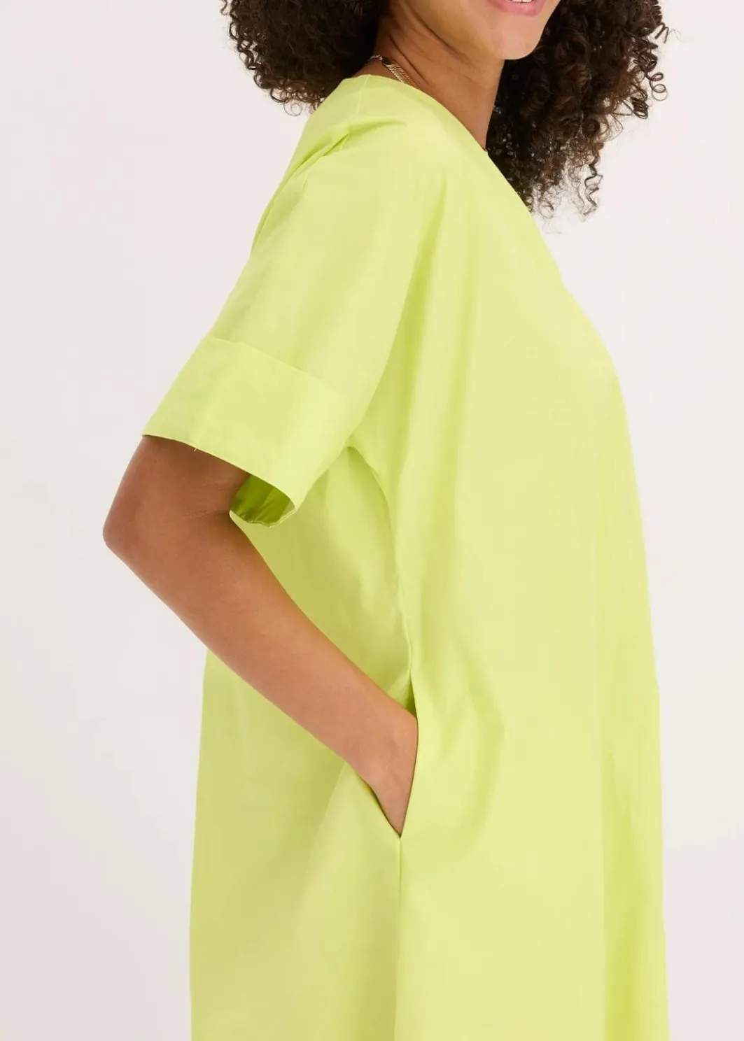 Damen bonprix Kleider|Bekleidung·Pullover & Strickjacken|Tunika-Kleid aus reiner Bio-Baumwolle