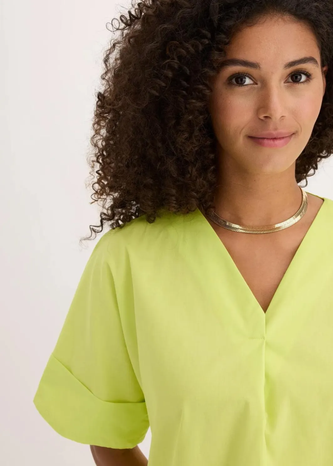 Damen bonprix Kleider|Bekleidung·Pullover & Strickjacken|Tunika-Kleid aus reiner Bio-Baumwolle