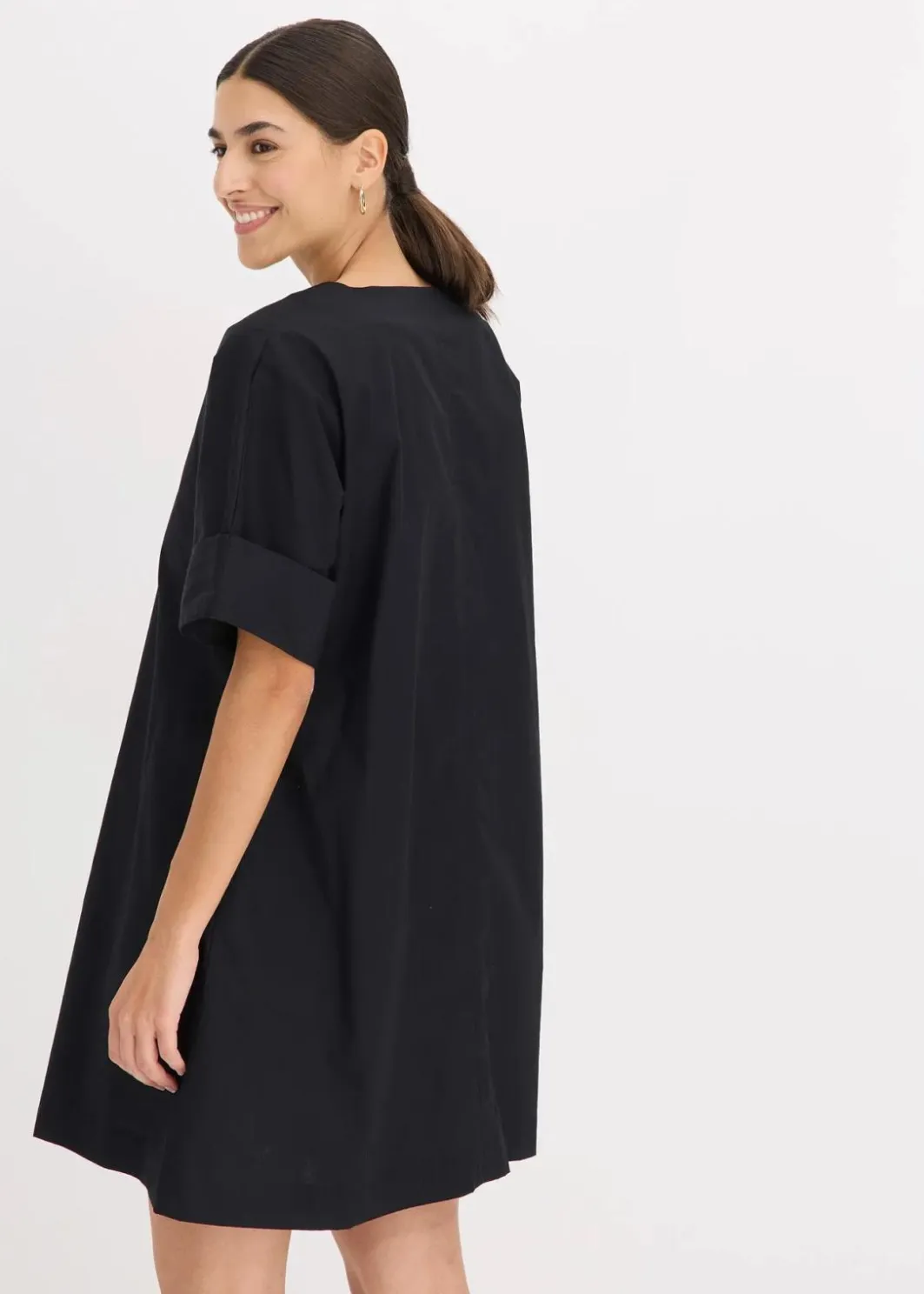 Online Tunika-Kleid aus reiner Bio-Baumwolle Damen Bekleidung·Pullover & Strickjacken|Kleider