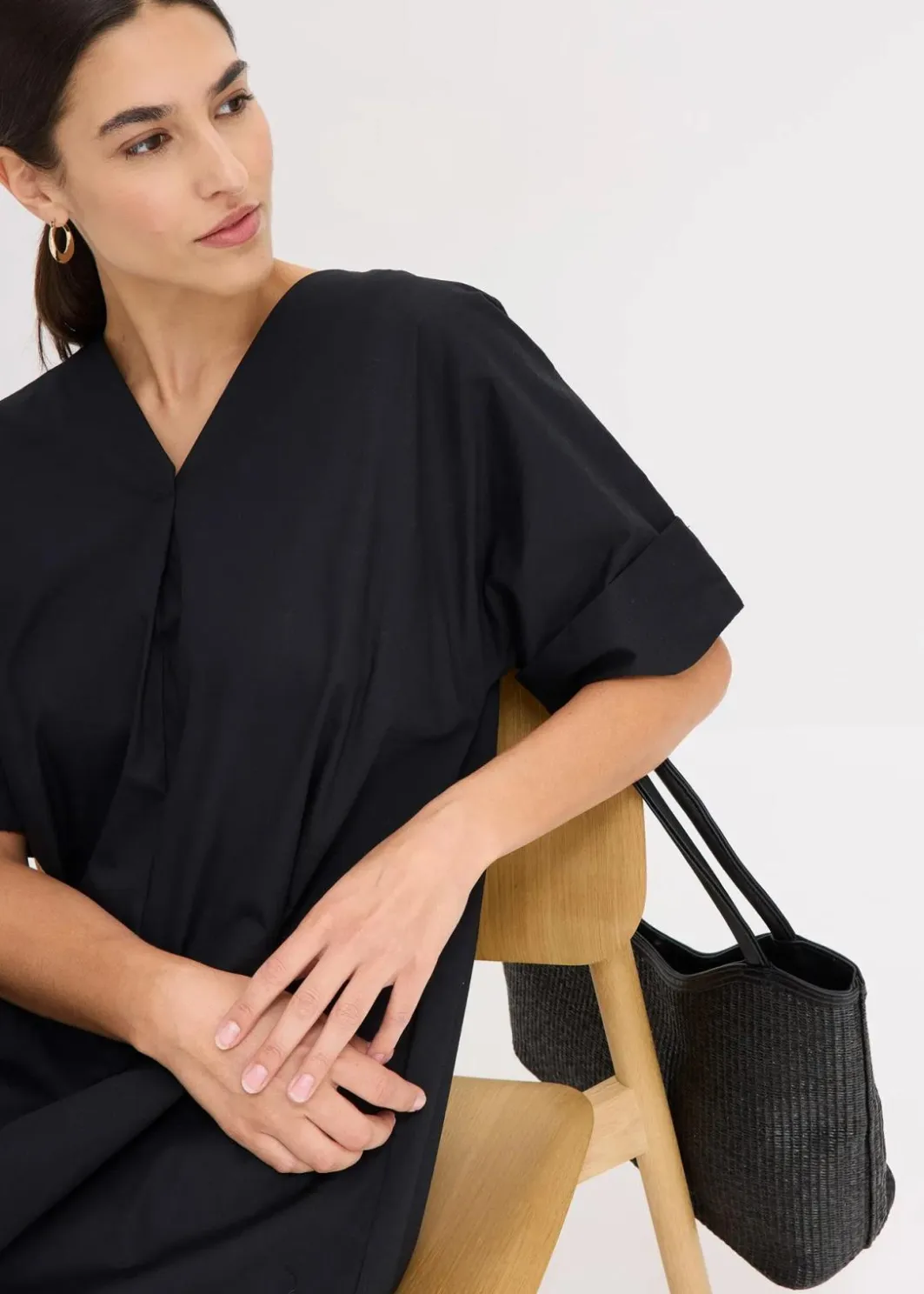 Online Tunika-Kleid aus reiner Bio-Baumwolle Damen Bekleidung·Pullover & Strickjacken|Kleider