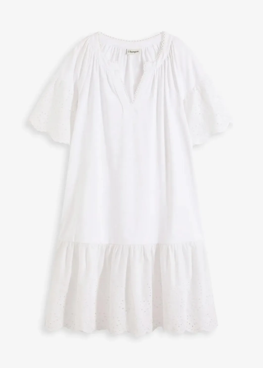 Damen bonprix Bekleidung·Pullover & Strickjacken|Kleider|Tunika-Kleid aus reiner Bio-Baumwolle