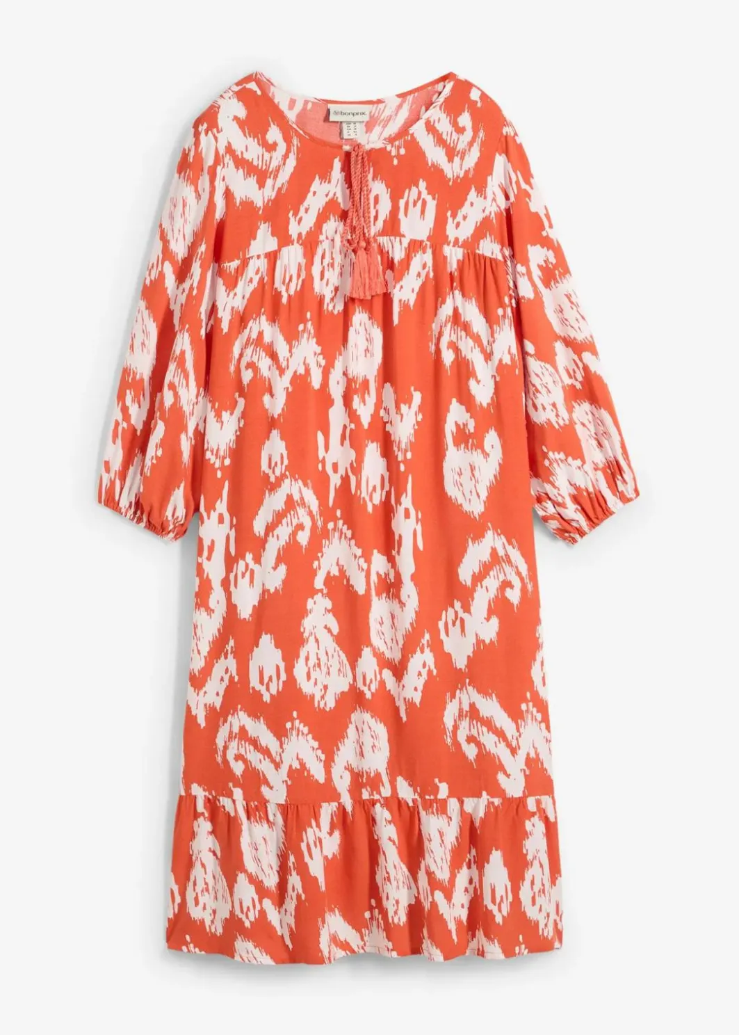 Damen bonprix Kleider|Zweiteiler & Sets|Tunika-Kleid aus reiner Viskose