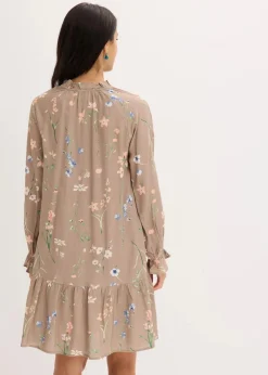 New Tunika-Kleid aus reiner Viskose Damen Kleider|Bekleidung·Pullover & Strickjacken