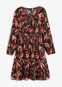 Damen bonprix Kleider|Bekleidung·Pullover & Strickjacken|Tunika-Kleid aus reiner Viskose