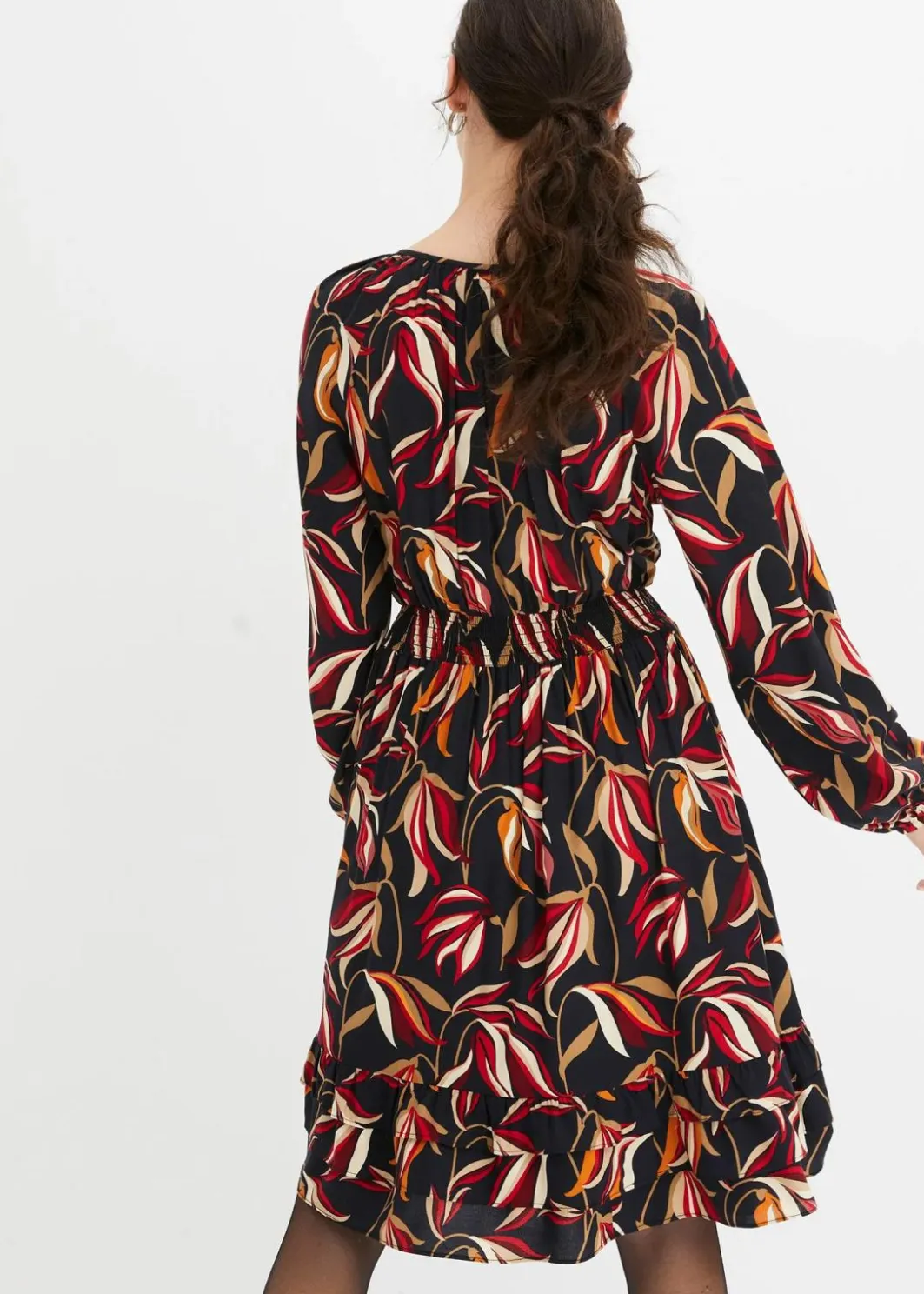 Damen bonprix Kleider|Bekleidung·Pullover & Strickjacken|Tunika-Kleid aus reiner Viskose