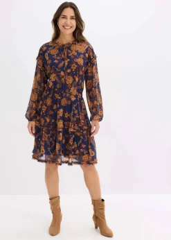 Damen bonprix Bekleidung·Pullover & Strickjacken|Kleider|Tunika-Kleid aus softem Mesh