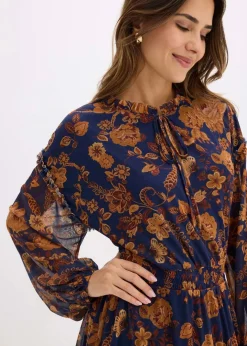 Damen bonprix Bekleidung·Pullover & Strickjacken|Kleider|Tunika-Kleid aus softem Mesh