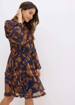Damen bonprix Bekleidung·Pullover & Strickjacken|Kleider|Tunika-Kleid aus softem Mesh
