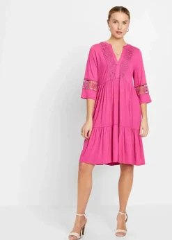 Damen bonprix Nachhaltigere Materialien|Kleider|Tunika-Kleid aus softer Viskose