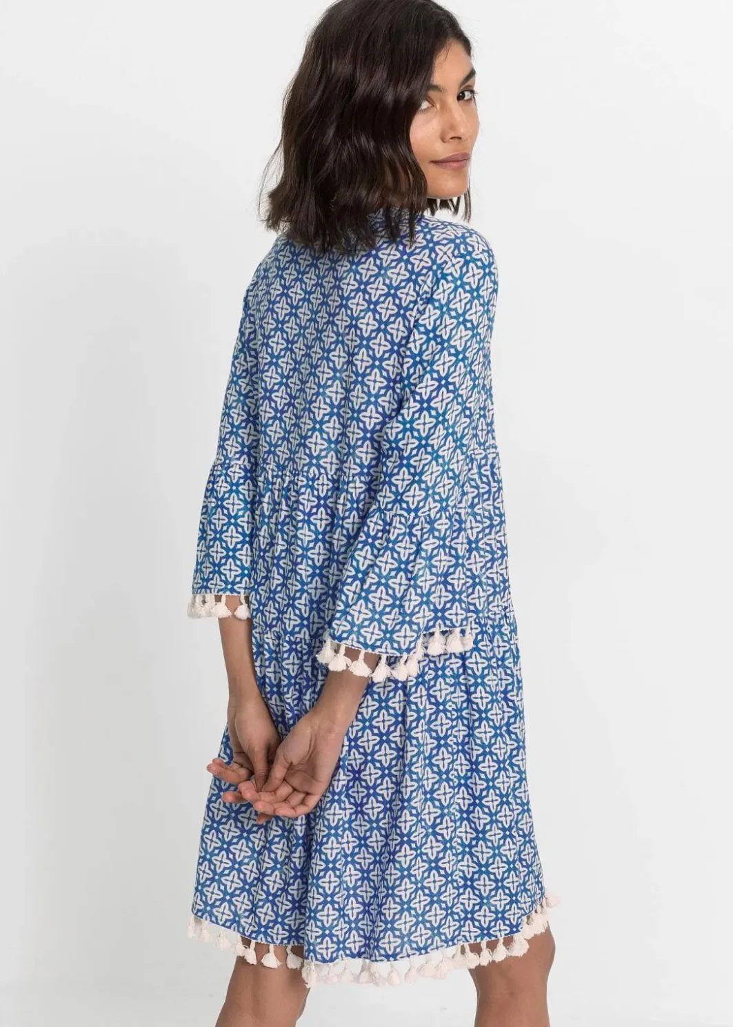 Online Tunika-Kleid aus softer Viskose Damen Bekleidung·Pullover & Strickjacken|Kleider