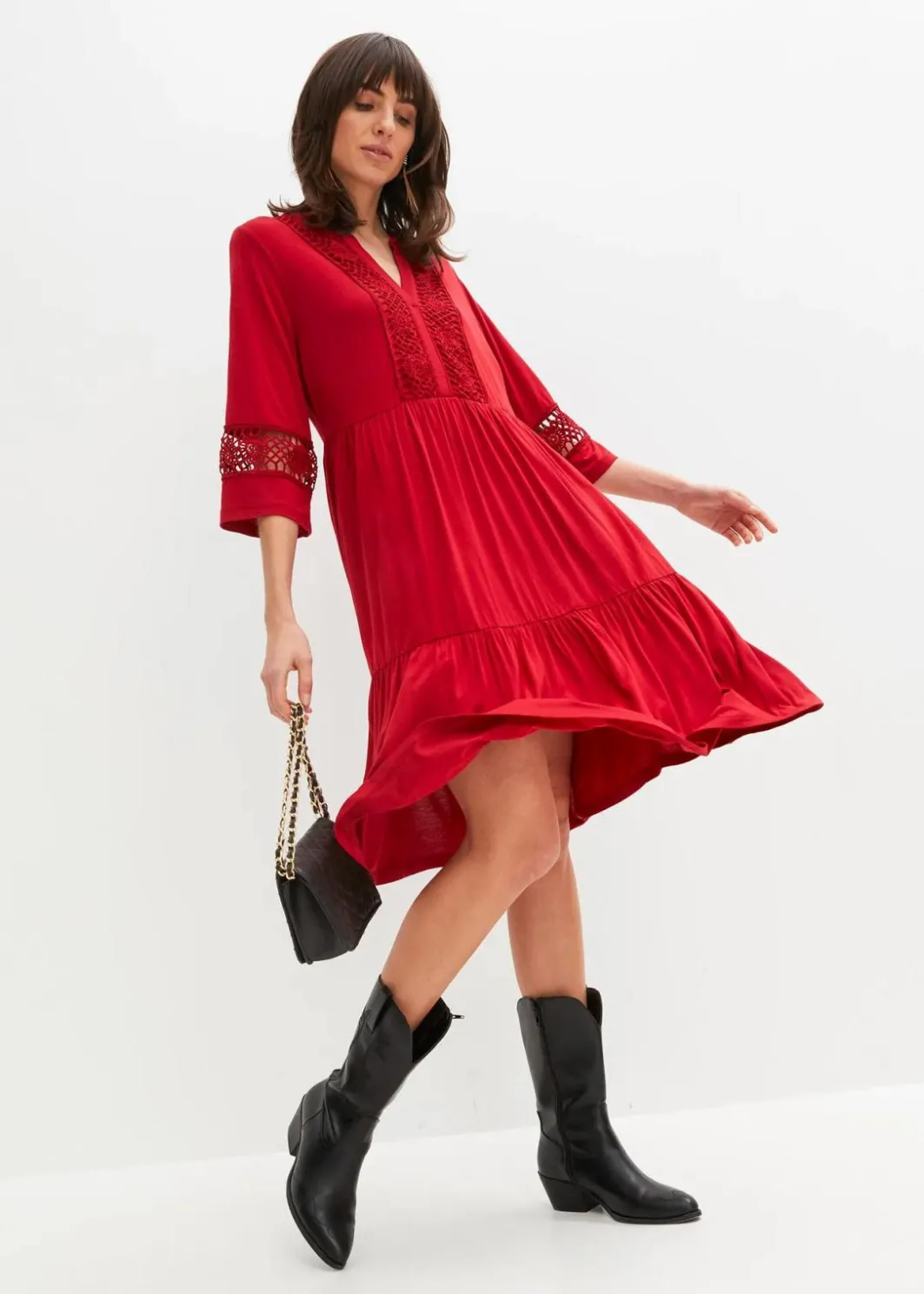 Hot Tunika-Kleid aus softer Viskose Damen Nachhaltigere Materialien|Kleider