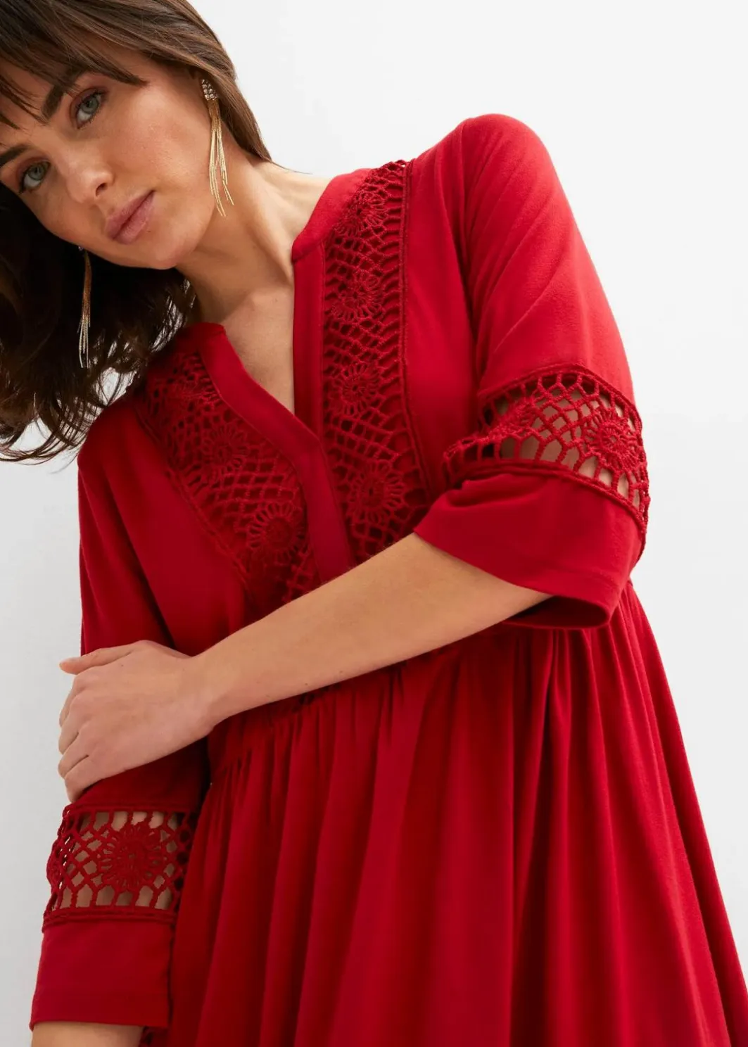 Hot Tunika-Kleid aus softer Viskose Damen Nachhaltigere Materialien|Kleider