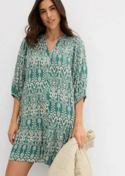Online Tunika-Kleid aus softer Viskose Damen Bekleidung·Pullover & Strickjacken|Kleider