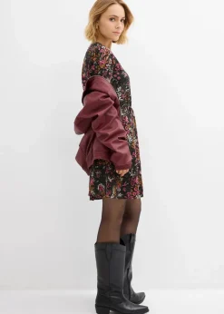 Damen bonprix Bekleidung·Pullover & Strickjacken|Kleider|Tunika-Kleid aus softer Viskose