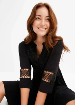 Best Tunika-Kleid aus softer Viskose Damen Bekleidung·Pullover & Strickjacken|Kleider