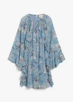 Damen bonprix Kleider|Nachhaltigere Materialien|Tunika-Kleid aus strukturiertem Chiffon