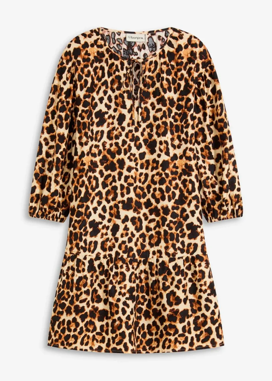 Online Tunika-Kleid aus strukturiertem Crêpe Damen Bekleidung·Pullover & Strickjacken|Kleider