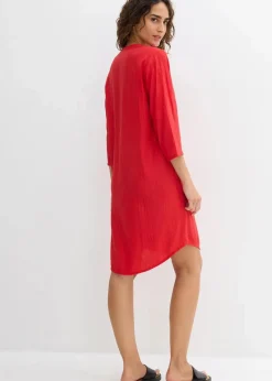 Sale Tunika-Kleid aus Viskose-Mix mit Struktur Effekt Damen Bekleidung·Pullover & Strickjacken