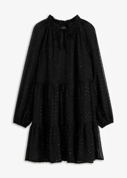 Tunika-Kleid mit Glitzereffekt Damen Bekleidung·Pullover & Strickjacken|Kleider