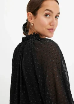 Tunika-Kleid mit Glitzereffekt Damen Bekleidung·Pullover & Strickjacken|Kleider