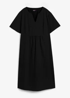 Sale Tunika-Kleid mit Taschen aus Leinen-Baumwoll-Mix Damen Kleider|Bekleidung·Pullover & Strickjacken