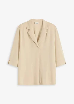 New Tunika-Shirt aus fließendem Viskose-Piqué Damen Shirts & Tops