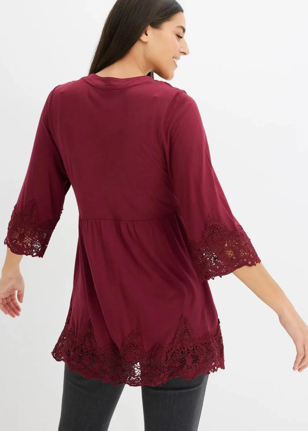 Damen bonprix Shirts & Tops|Nachhaltigere Materialien|Tunika-Shirt aus Viskose