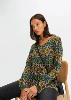 New Tunika-Shirt aus Viskose-Mix Damen Shirts & Tops|Nachhaltigere Materialien