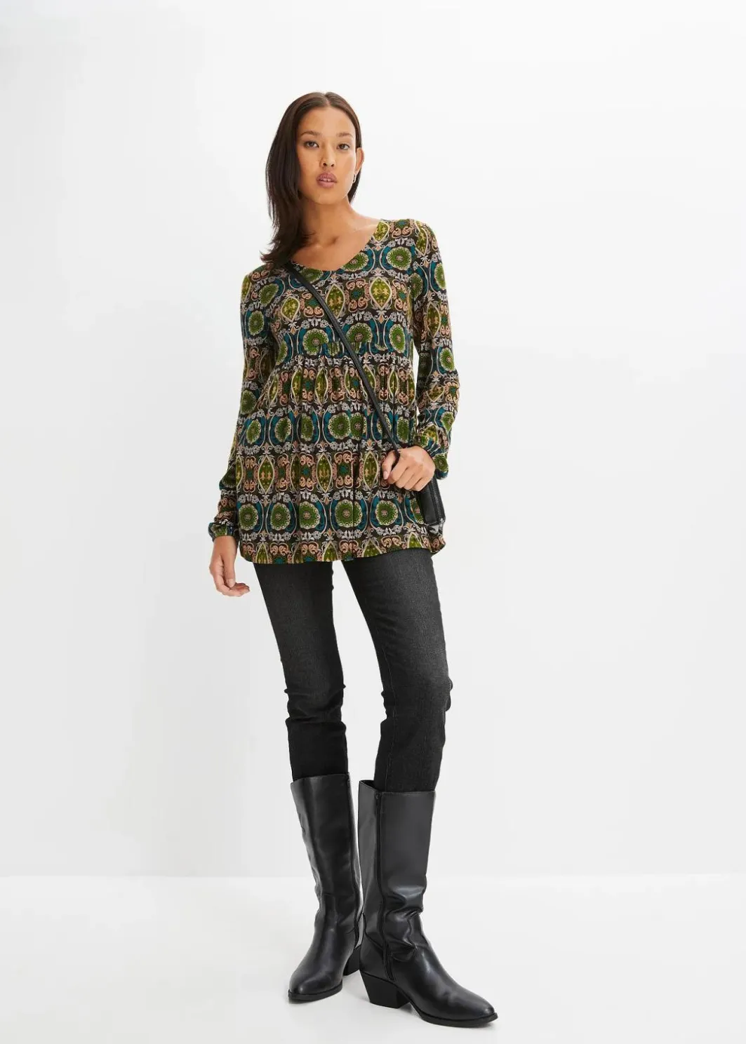 New Tunika-Shirt aus Viskose-Mix Damen Shirts & Tops|Nachhaltigere Materialien