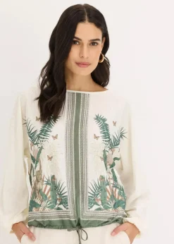Damen bonprix Shirts & Tops|Tunika-Shirt bedruckt