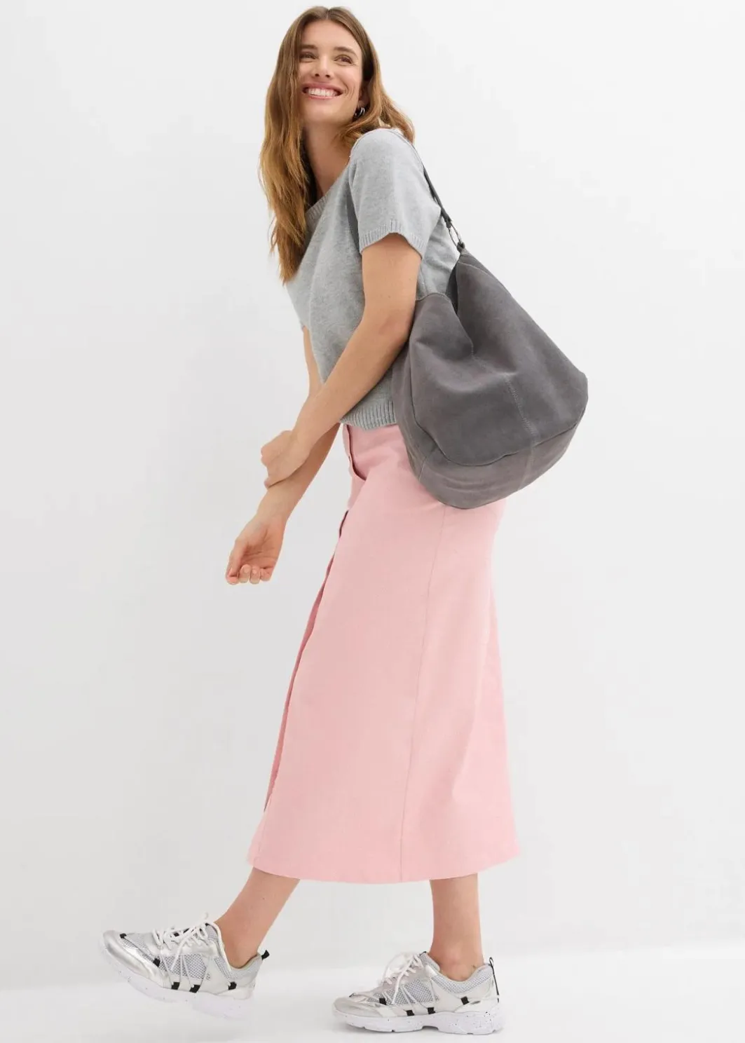 Best Twill Midirock Damen Röcke|Bekleidung·Sportbekleidung