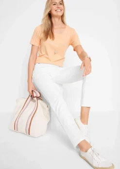 Outlet Twill Treggings aus elastischem Baumwoll-Mix Damen Bekleidung·Kleider|Hosen