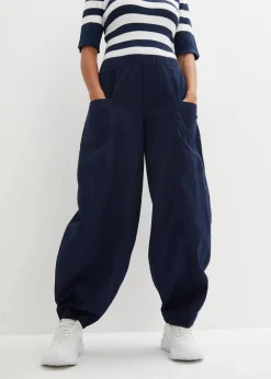 Twillhose aus elastischem Baumwoll-Mix Damen Bekleidung·Kleider|Hosen