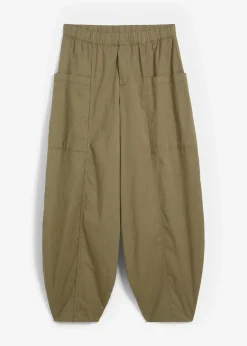 Damen bonprix Hosen|Bekleidung·Kleider|Twillhose aus elastischem Baumwoll-Mix