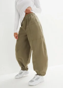 Damen bonprix Hosen|Bekleidung·Kleider|Twillhose aus elastischem Baumwoll-Mix